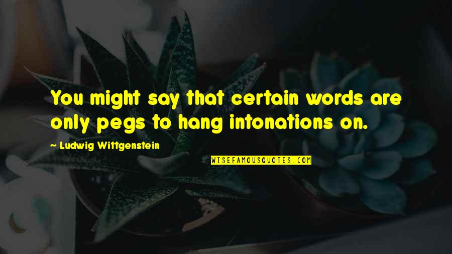 Psicolog C3 Ada Quotes By Ludwig Wittgenstein: You might say that certain words are only Psicolog C3 Ada Quotes By Ludwig Wittgenstein: You might say that certain words are only