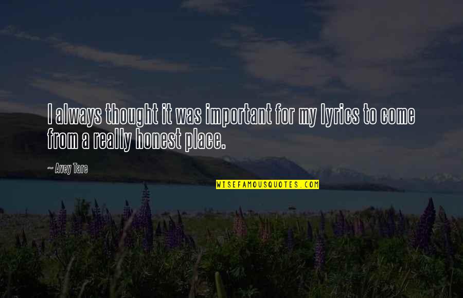 Psiquiatrico En Quotes By Avey Tare: I always thought it was important for my