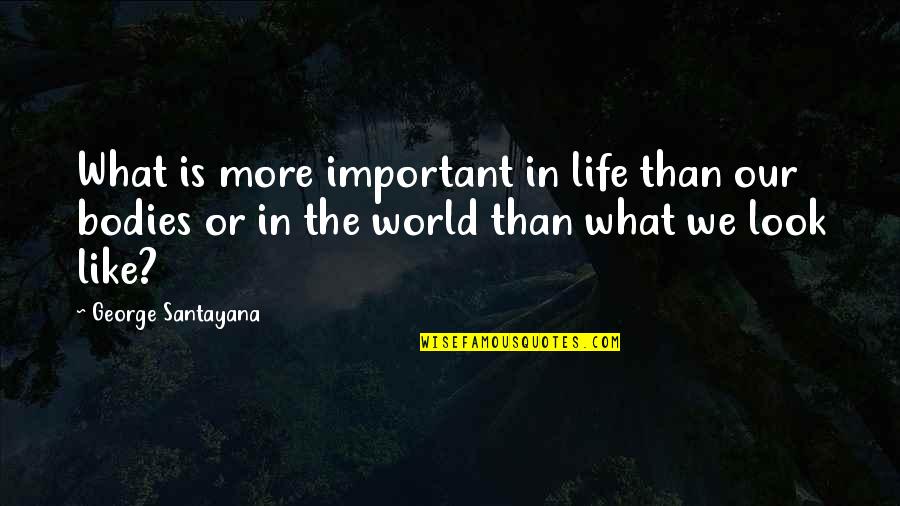 Psmith Journalist Quotes By George Santayana: What is more important in life than our Psmith Journalist Quotes By George Santayana: What is more important in life than our