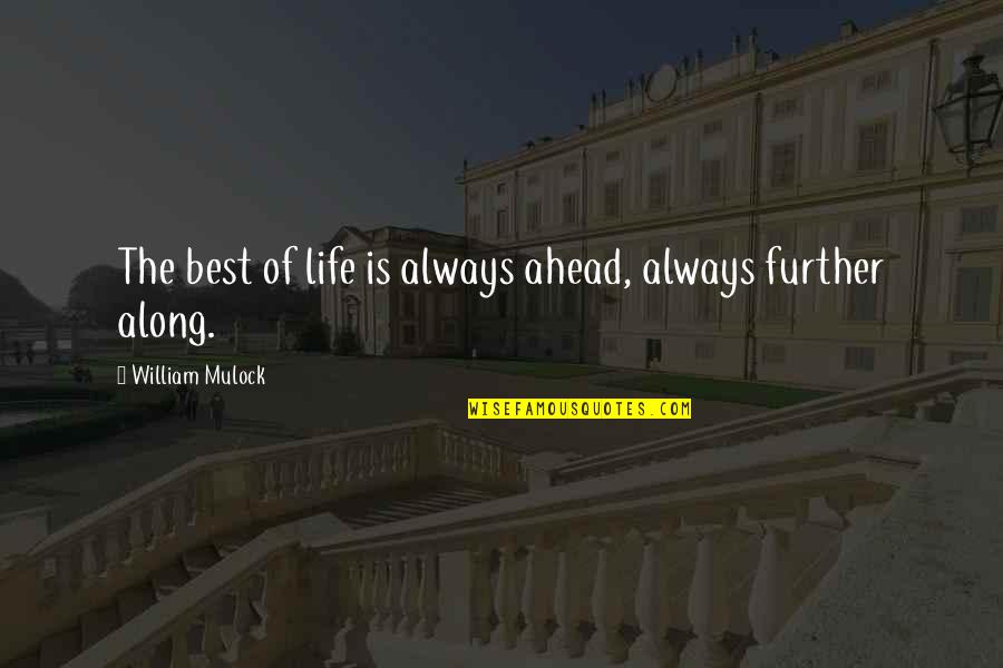 Ptah Wikipedia Quotes By William Mulock: The best of life is always ahead, always