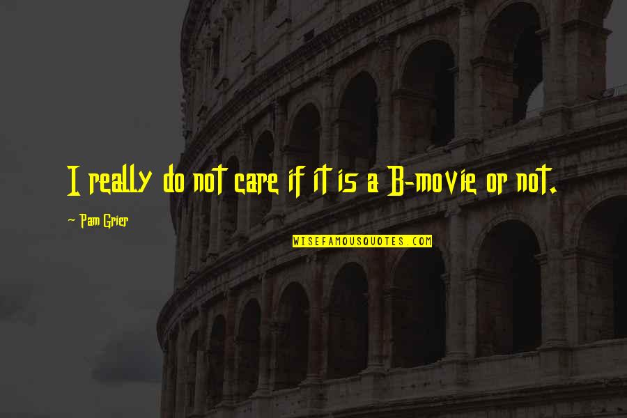 Pteppicymon Quotes By Pam Grier: I really do not care if it is Pteppicymon Quotes By Pam Grier: I really do not care if it is