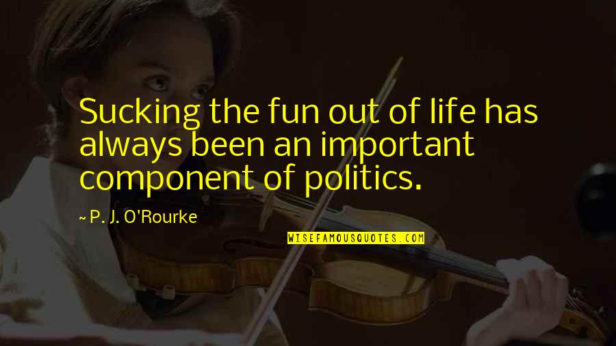 P'ticklar Quotes By P. J. O'Rourke: Sucking the fun out of life has always