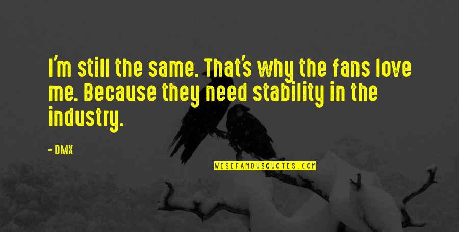 Ptsd Inspirational Quotes By DMX: I'm still the same. That's why the fans