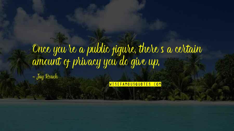 Public Figures Quotes By Jay Roach: Once you're a public figure, there's a certain