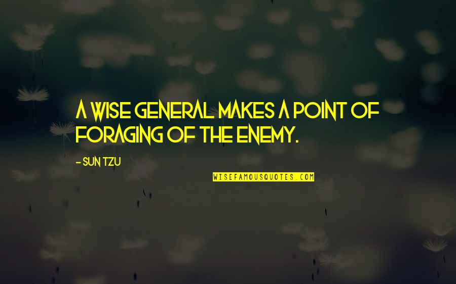 Publican Quotes By Sun Tzu: A wise general makes a point of foraging