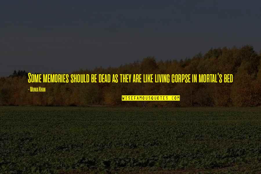 Puccios New York Quotes By Munia Khan: Some memories should be dead as they are