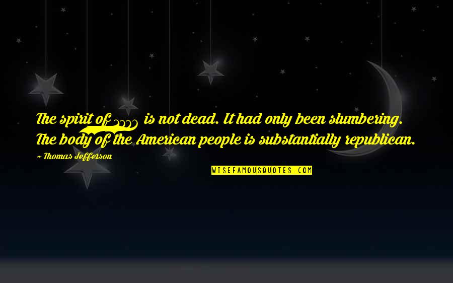 Puldagon Quotes By Thomas Jefferson: The spirit of 1776 is not dead. It Puldagon Quotes By Thomas Jefferson: The spirit of 1776 is not dead. It