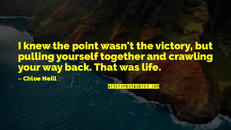 Pulling Life To You Quotes By Chloe Neill: I knew the point wasn't the victory, but