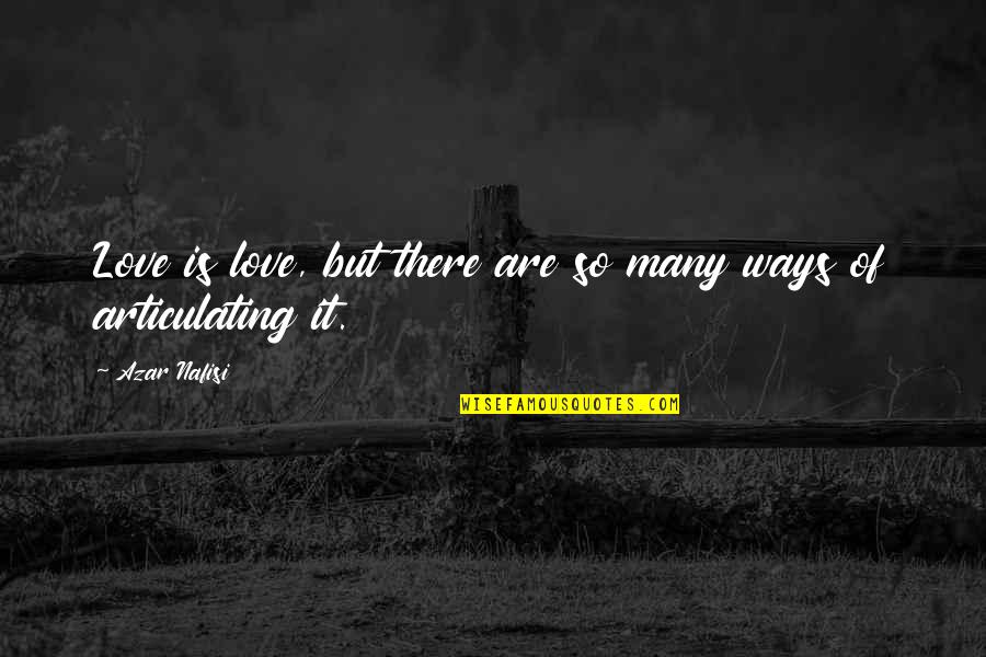 Pulp Fiction Wallet Quotes By Azar Nafisi: Love is love, but there are so many