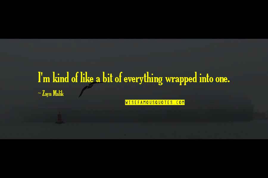 Pummill Print Quotes By Zayn Malik: I'm kind of like a bit of everything