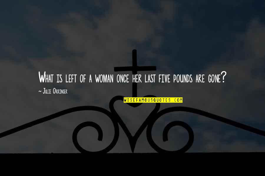 Pumzi Short Quotes By Julie Orringer: What is left of a woman once her Pumzi Short Quotes By Julie Orringer: What is left of a woman once her