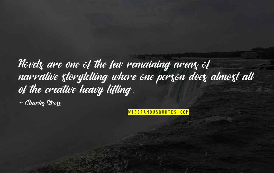 Pune Weather Quotes By Charles Stross: Novels are one of the few remaining areas