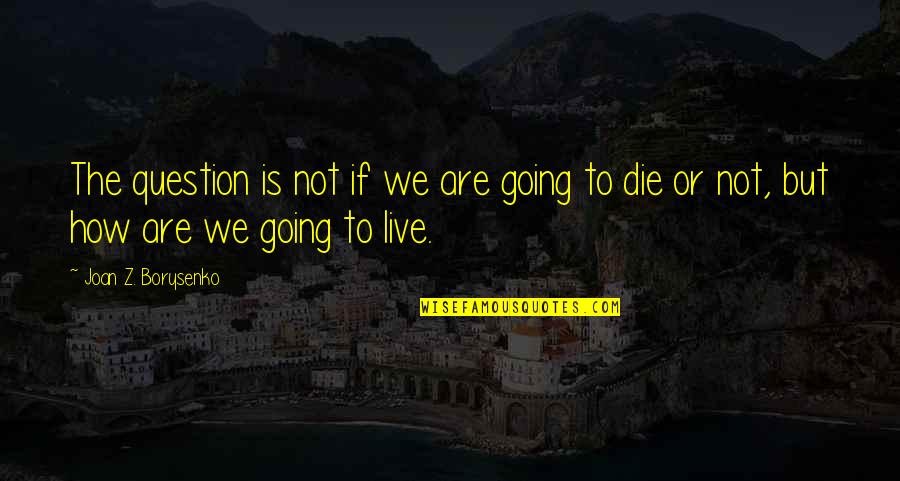Punjabi New Song Quotes By Joan Z. Borysenko: The question is not if we are going Punjabi New Song Quotes By Joan Z. Borysenko: The question is not if we are going