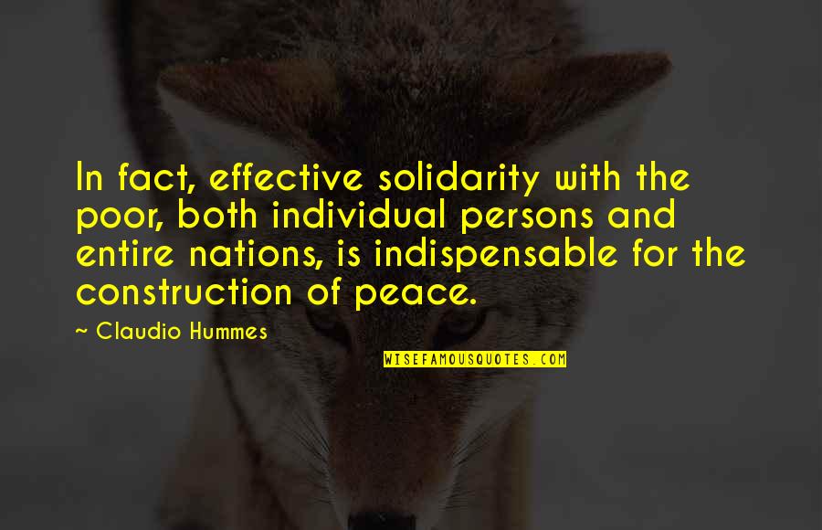 Purbayan Sitar Quotes By Claudio Hummes: In fact, effective solidarity with the poor, both