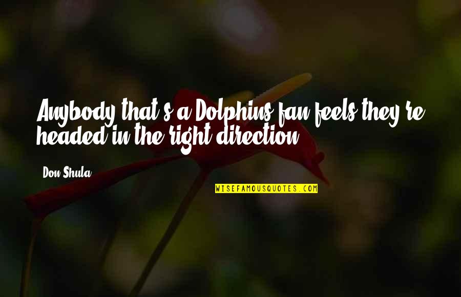 Purdue Owl Apa 7 Block Quotes By Don Shula: Anybody that's a Dolphins fan feels they're headed