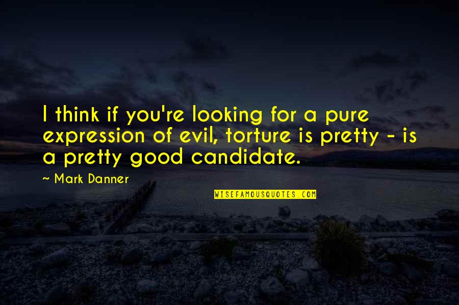 Pure Evil Quotes By Mark Danner: I think if you're looking for a pure