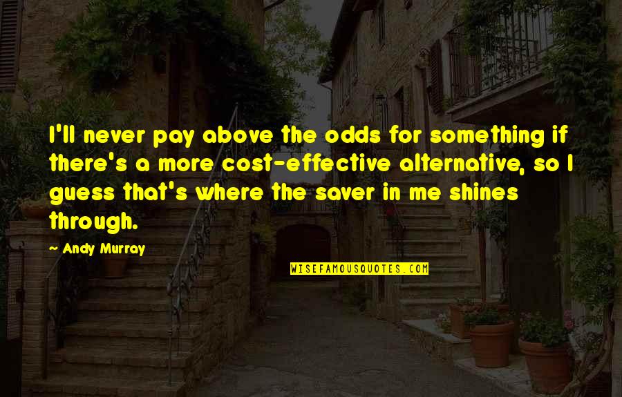 Purebred German Quotes By Andy Murray: I'll never pay above the odds for something