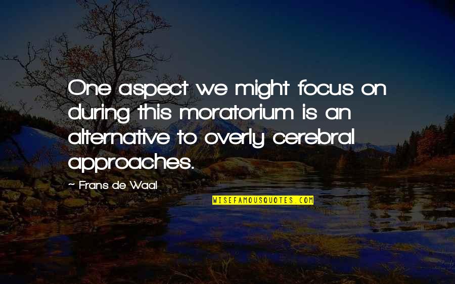 Puri Jagannath Temple Quotes By Frans De Waal: One aspect we might focus on during this Puri Jagannath Temple Quotes By Frans De Waal: One aspect we might focus on during this