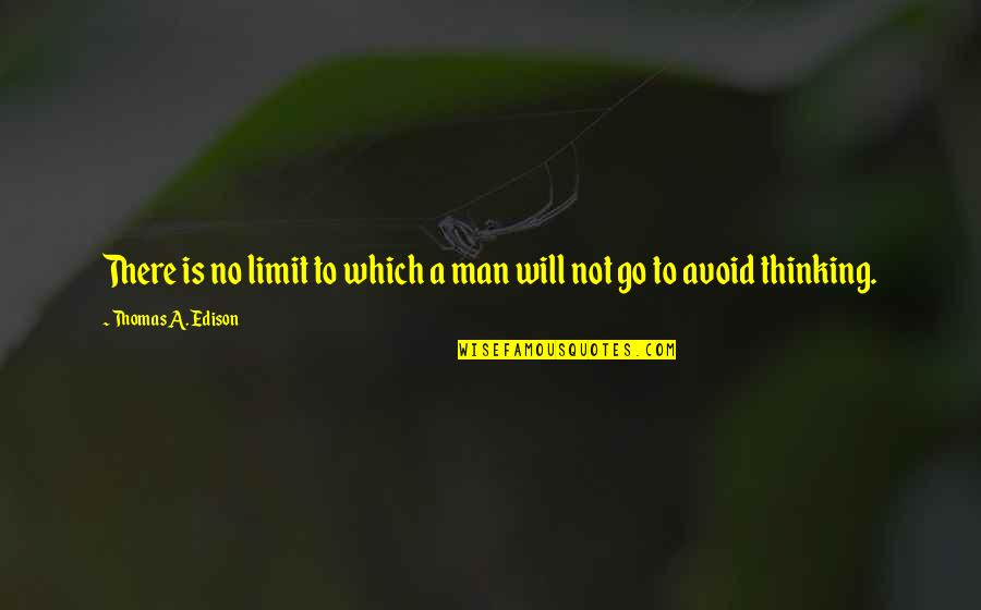 Purinton Designs Quotes By Thomas A. Edison: There is no limit to which a man