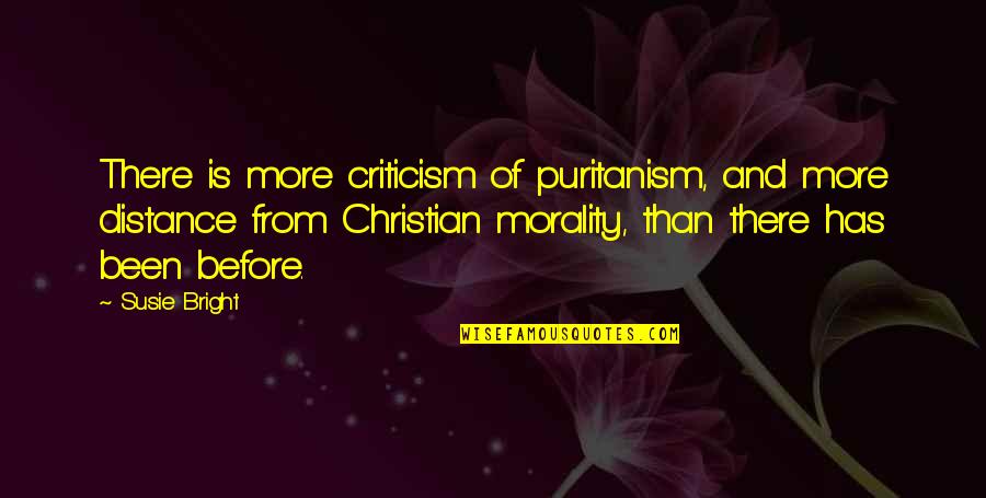 Puritanism Quotes By Susie Bright: There is more criticism of puritanism, and more