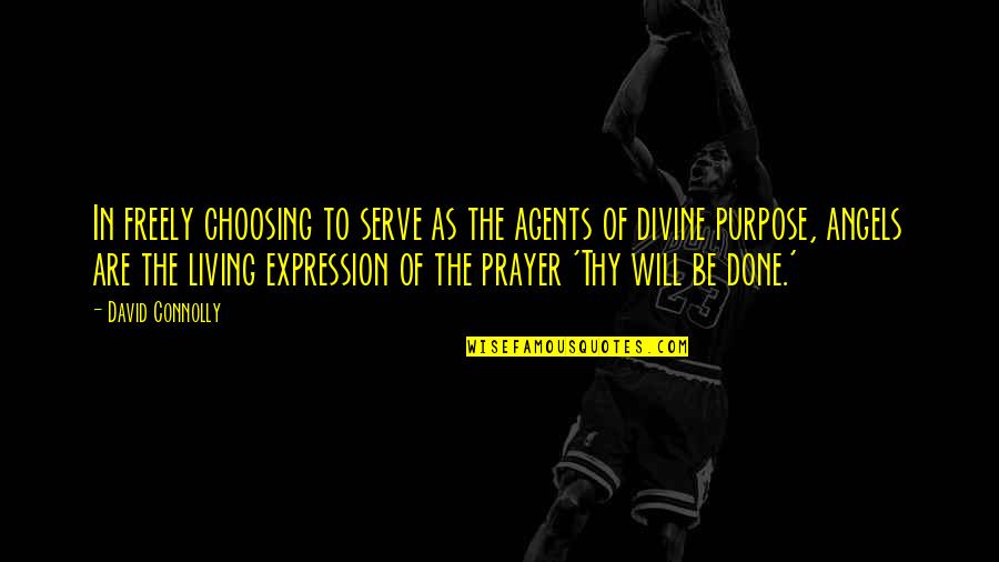Purpose Of Prayer Quotes By David Connolly: In freely choosing to serve as the agents