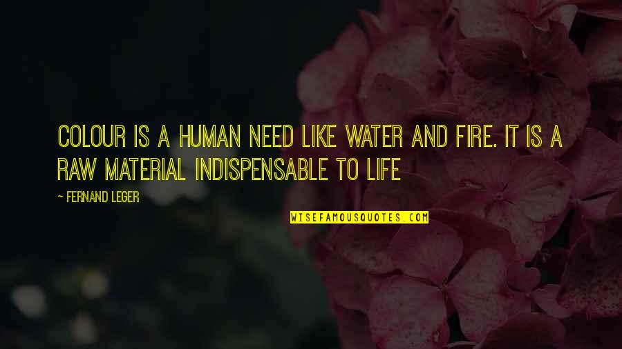 Purposefulness Quotes By Fernand Leger: Colour is a human need like water and