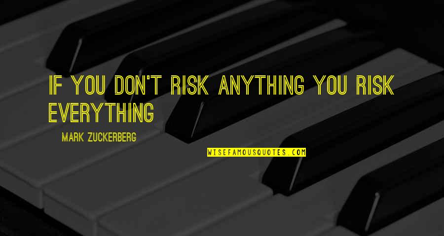 Purr Day Quotes By Mark Zuckerberg: If you don't risk anything you risk everything Purr Day Quotes By Mark Zuckerberg: If you don't risk anything you risk everything