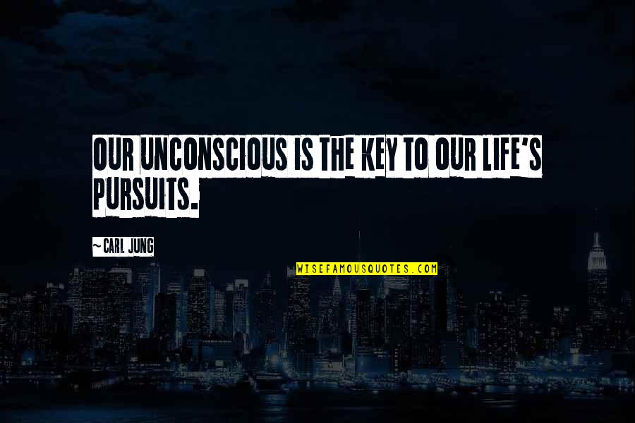 Pursuits Quotes By Carl Jung: Our unconscious is the key to our life's