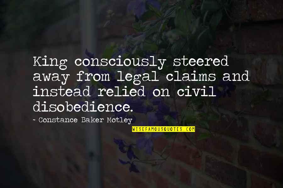 Pusieramos Quotes By Constance Baker Motley: King consciously steered away from legal claims and Pusieramos Quotes By Constance Baker Motley: King consciously steered away from legal claims and