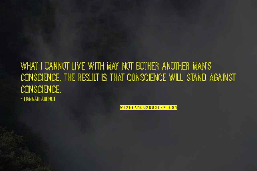 Pust Hrad Quotes By Hannah Arendt: What I cannot live with may not bother Pust Hrad Quotes By Hannah Arendt: What I cannot live with may not bother