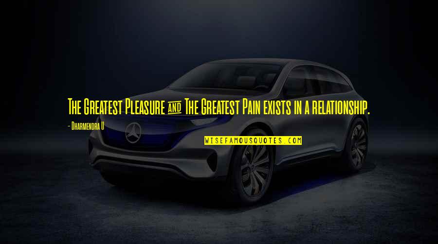 Pustiu Death Quotes By Dharmendra U: The Greatest Pleasure & The Greatest Pain exists