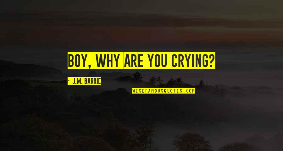 Putney Taxi Quotes By J.M. Barrie: Boy, why are you crying?