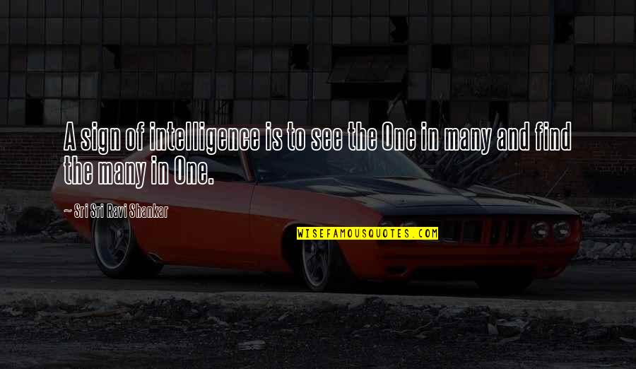 Pyrgus Communis Quotes By Sri Sri Ravi Shankar: A sign of intelligence is to see the Pyrgus Communis Quotes By Sri Sri Ravi Shankar: A sign of intelligence is to see the