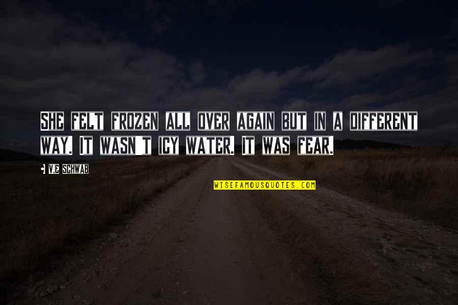 Pyrimidine Bases Quotes By V.E Schwab: She felt frozen all over again but in Pyrimidine Bases Quotes By V.E Schwab: She felt frozen all over again but in