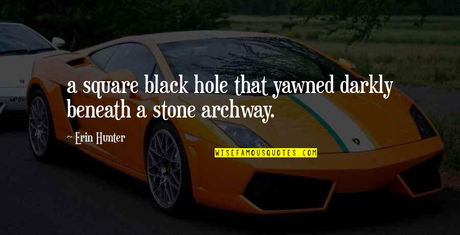 Qepd Abuelo Quotes By Erin Hunter: a square black hole that yawned darkly beneath