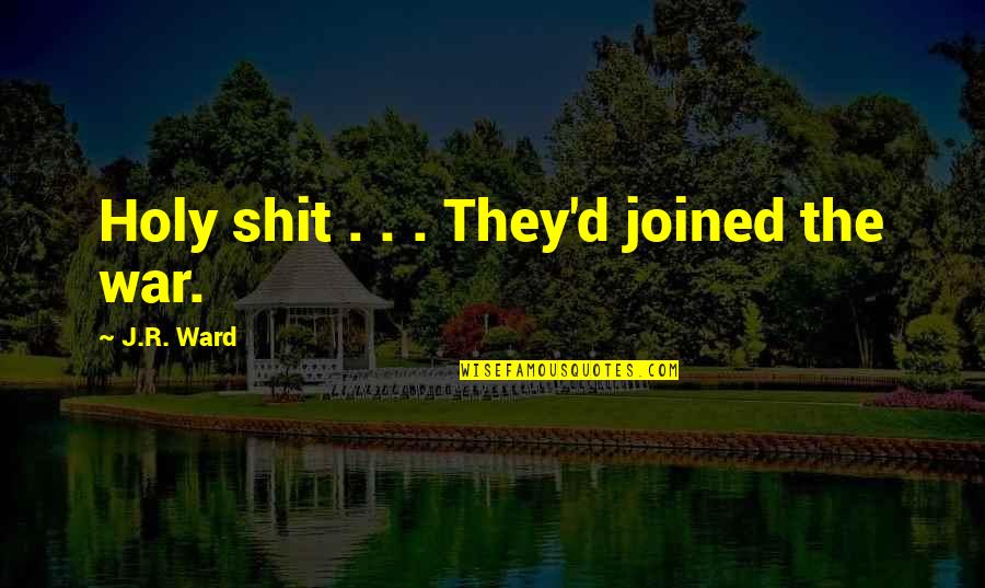 Qhuinn Bdb Quotes By J.R. Ward: Holy shit . . . They'd joined the Qhuinn Bdb Quotes By J.R. Ward: Holy shit . . . They'd joined the