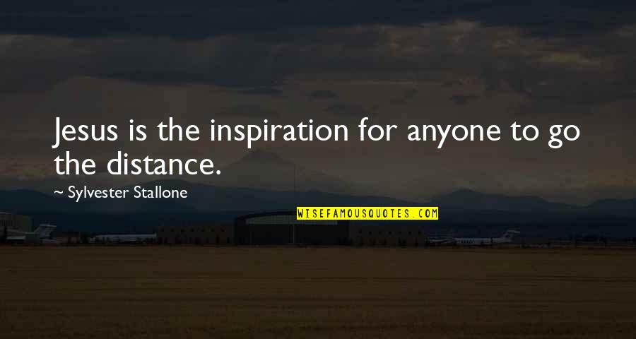 Quadrata Limestone Quotes By Sylvester Stallone: Jesus is the inspiration for anyone to go Quadrata Limestone Quotes By Sylvester Stallone: Jesus is the inspiration for anyone to go