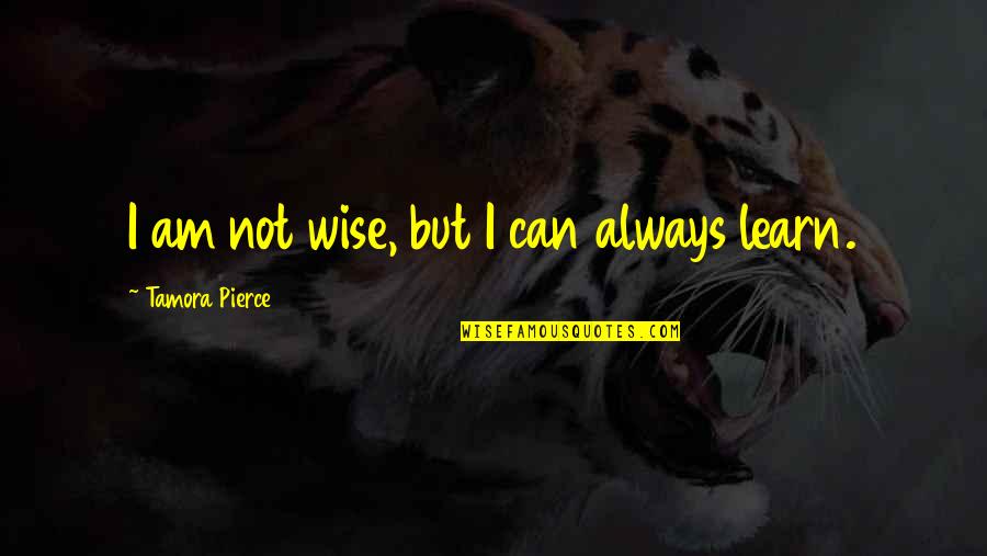 Quadriplegics Disability Quotes By Tamora Pierce: I am not wise, but I can always