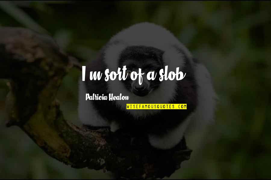 Quaesita Quotes By Patricia Heaton: I'm sort of a slob.