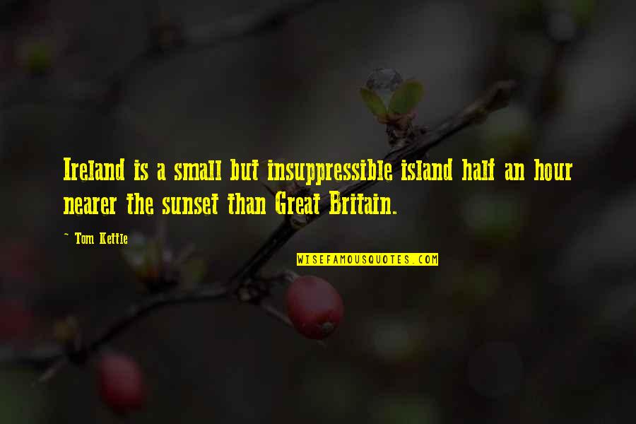 Quaestus Wealth Quotes By Tom Kettle: Ireland is a small but insuppressible island half