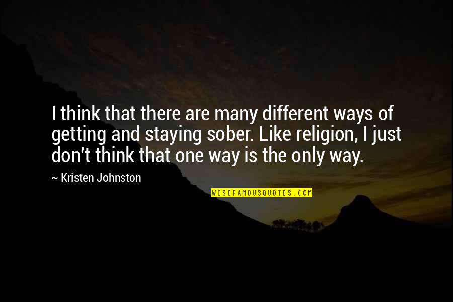 Quai D'orsay Quotes By Kristen Johnston: I think that there are many different ways