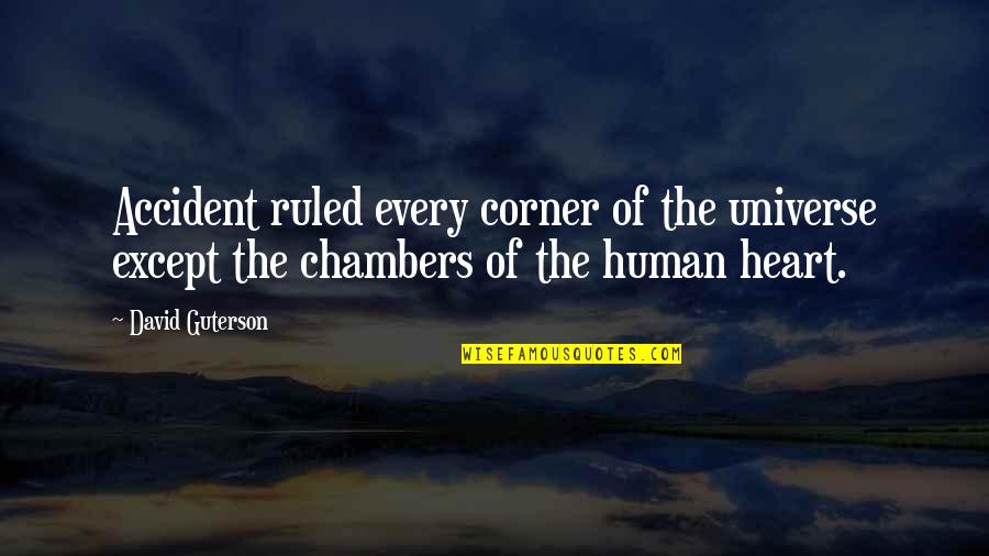 Quaid E Azam Death Quotes By David Guterson: Accident ruled every corner of the universe except Quaid E Azam Death Quotes By David Guterson: Accident ruled every corner of the universe except