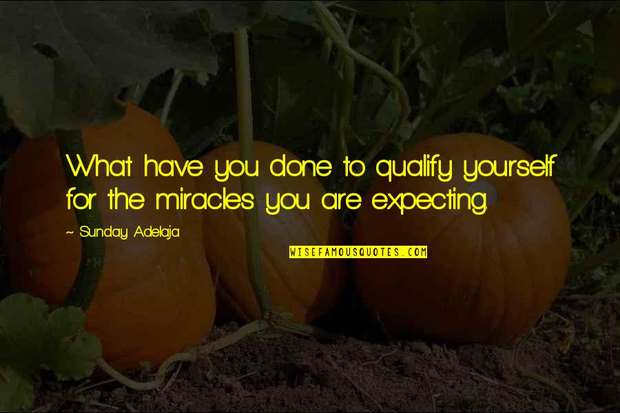 Qualification Quotes And Quotes By Sunday Adelaja: What have you done to qualify yourself for