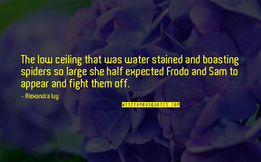 Quality Time Friendship Quotes By Alexandra Ivy: The low ceiling that was water stained and Quality Time Friendship Quotes By Alexandra Ivy: The low ceiling that was water stained and
