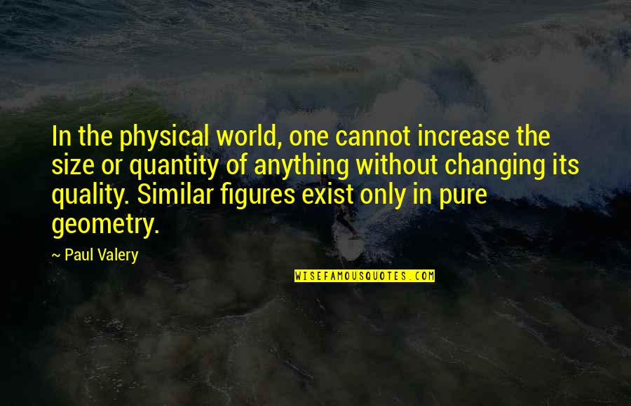 Quantity Quality Quotes By Paul Valery: In the physical world, one cannot increase the Quantity Quality Quotes By Paul Valery: In the physical world, one cannot increase the