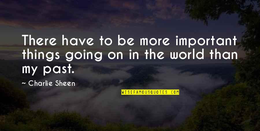 Queensland Registration Quote Quotes By Charlie Sheen: There have to be more important things going