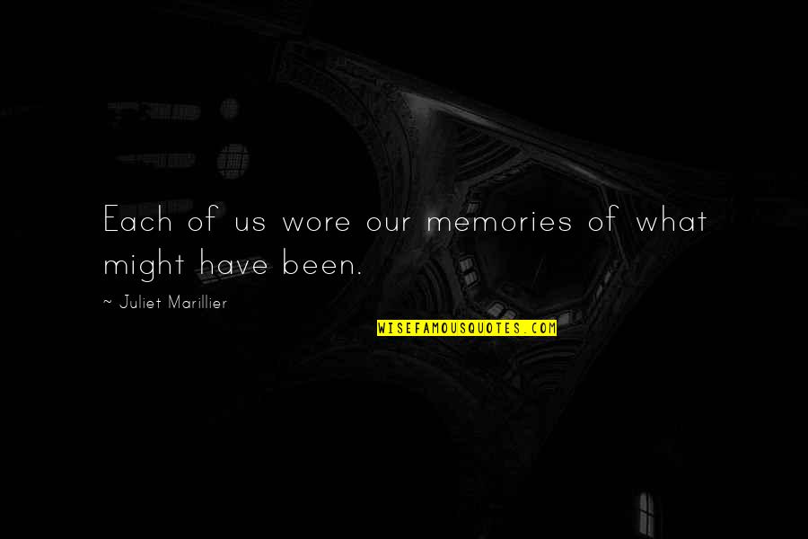 Quercine Fruit Quotes By Juliet Marillier: Each of us wore our memories of what Quercine Fruit Quotes By Juliet Marillier: Each of us wore our memories of what