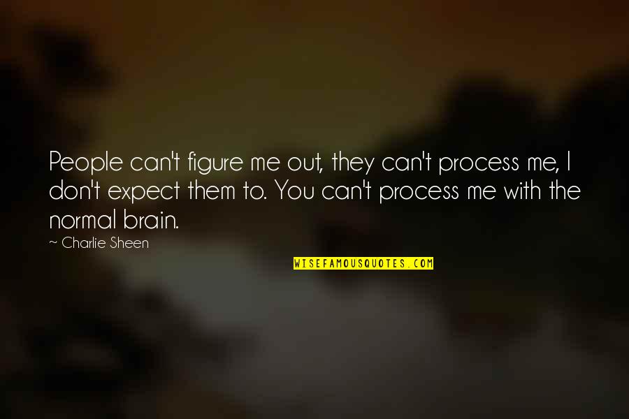 Querido Diario Quotes By Charlie Sheen: People can't figure me out, they can't process