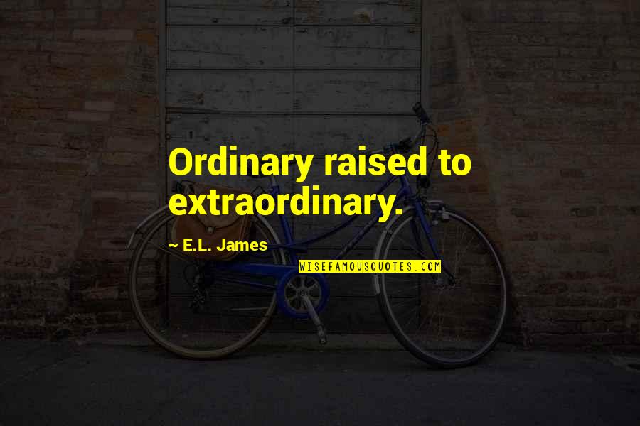 Question Does Hyundai Quotes By E.L. James: Ordinary raised to extraordinary.