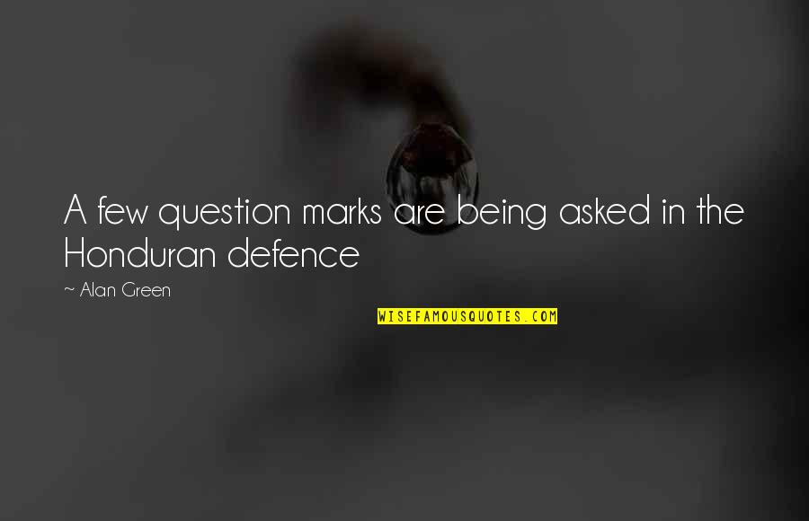 Question Marks For Quotes By Alan Green: A few question marks are being asked in
